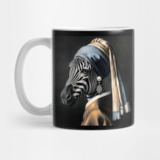 Wildlife Conservation - Pearl Earring Zebra Meme Mug